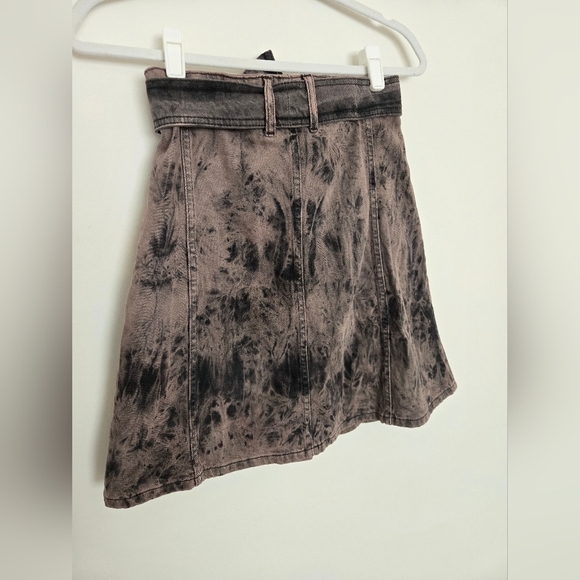 Porridge 100% cotton tie-waist, Tie-Dye, button up A-line skirt | size small - Picture 4 of 6